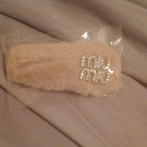 Miu Miu Cream Tan Color Hair Barrette. Only Comea Qith 1.